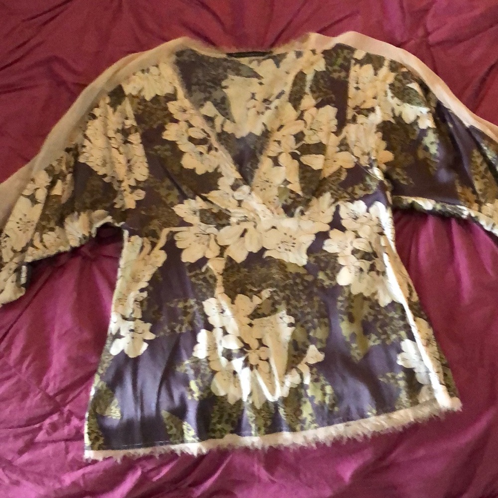Vintage Development Satin Blouse-Small